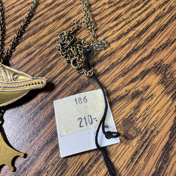 Kalevala Koru 32" Bronze Color Bird Necklace With Dangling Legs - Picture 5 of 5